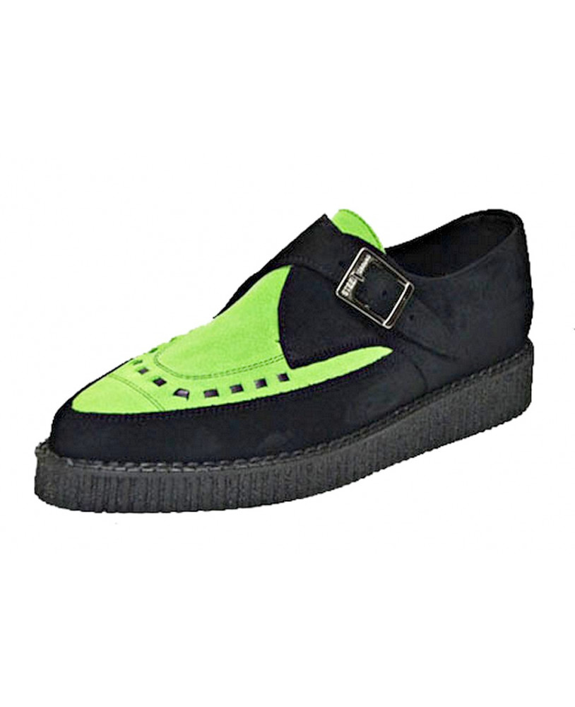 Black and lime green Pointed creeper 